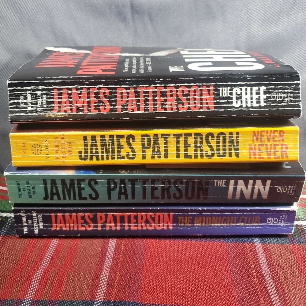James Patterson OS 4 Book Lot Unisex Multi Thriller The Inn Chef Never Never SEO